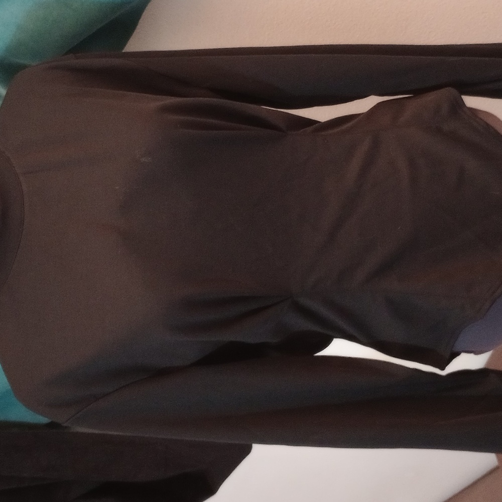 Bodysuit black full bust snatched waist full sleeves